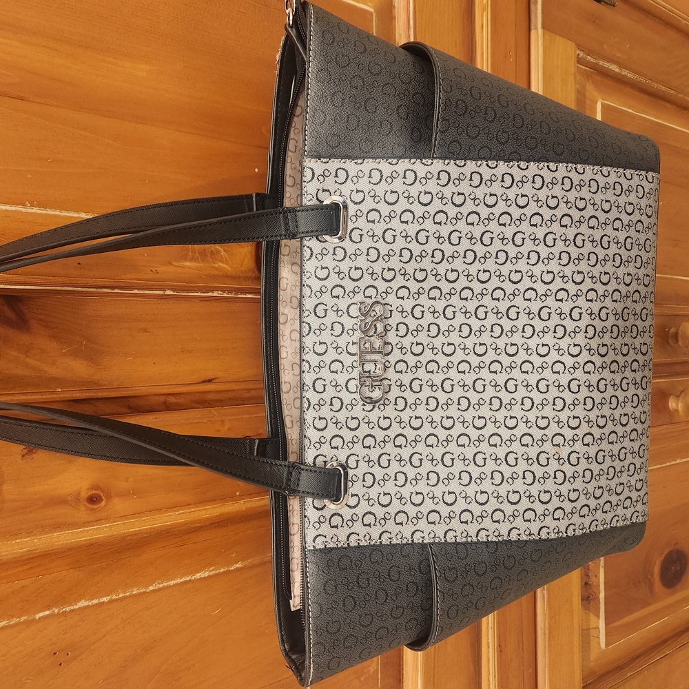 Stylish Black and Gray Tote Bag